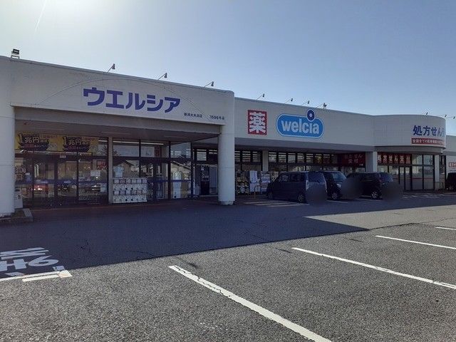 近くのウエルシア新潟太夫浜店まで400m（徒歩5分）