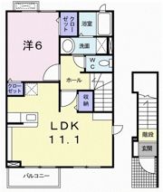 グランディールAの間取り画像