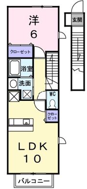 アクア ガーデン Ⅱの間取り画像