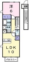 アクア ガーデン Ⅱの間取り画像