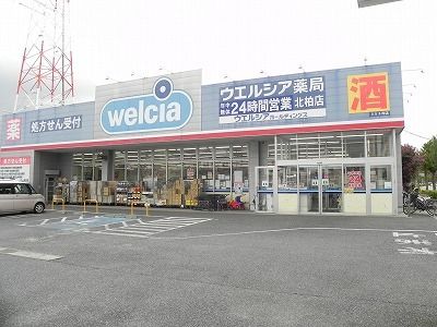 近くのウエルシア北柏店まで1,900m（徒歩24分）