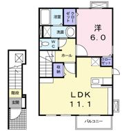 グランデヒルⅥの間取り画像