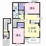 ヴェル ドゥーラ Ⅴの間取り画像