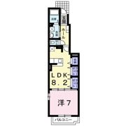 プリムローズ谷川Aの間取り画像