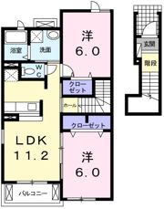 グリーンヒルズ日の出C棟の間取り画像