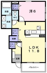 フレックス Mの間取り画像