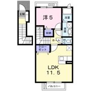 キュート・レジデンスAの間取り画像