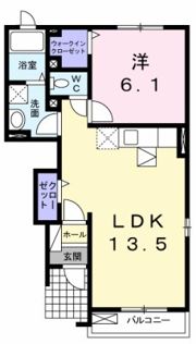 アーヴァンベール Bの間取り画像