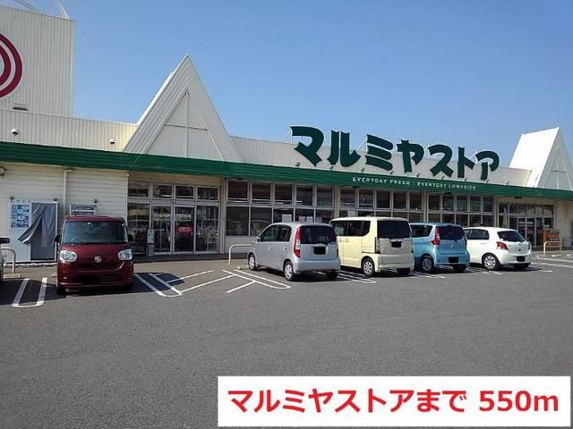 近くのマルミヤストアまで550m（徒歩7分）