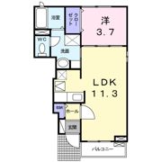 サニークレールA棟の間取り画像