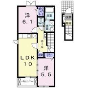 プロムナードH．Sの間取り画像