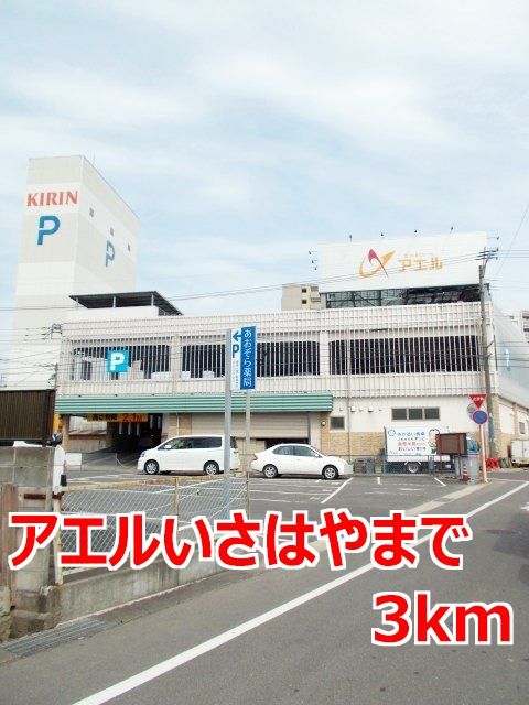 近くのアエルいさはやまで3,000m(徒歩38分)