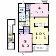 リバーサイドYK Ⅰの間取り画像