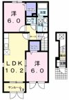 プラシードBの間取り画像