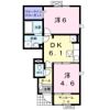 クレディ フル－ル Aの間取り画像