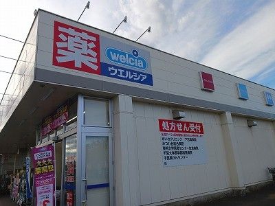 近くのドラッグストアまで1,100m（徒歩14分）