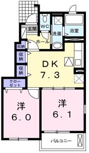 ニューシオンハイムの間取り画像