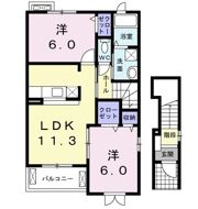 グランソレイユKO Ⅴの間取り画像