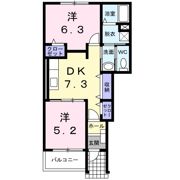 HAYATEⅡの間取り画像