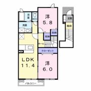 ノーブル桜岡の間取り画像