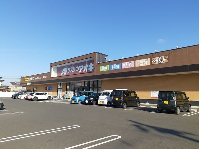 近くのクスリのアオキまで750m(徒歩10分)