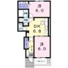 アイリスAの間取り画像