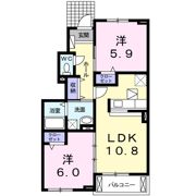 プロムナード Bの間取り画像
