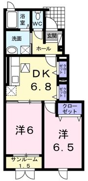 Le・Senat（ル・セナ）Aの間取り画像