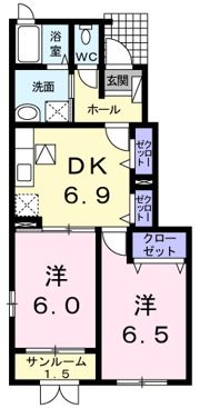 Le・Senat（ル・セナ）Aの間取り画像