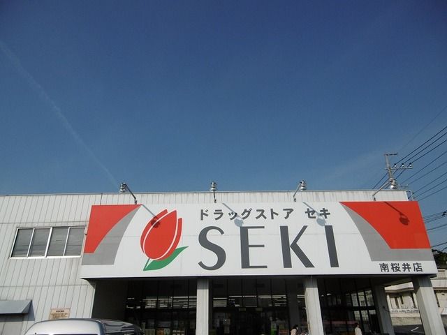 近くのセキ薬品まで750m(徒歩10分)