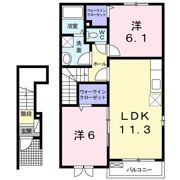 オルビエート Ⅲの間取り画像
