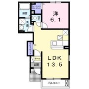 ジュネス・クローバーAの間取り画像