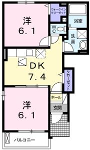 サニー・クリアネス Bの間取り画像