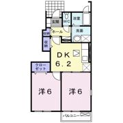 フルッテート Mの間取り画像