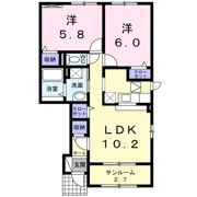 アネシス・ルナBの間取り画像