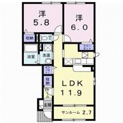 アネシス・ルナCの間取り画像