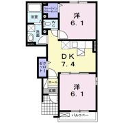 ヴォーヌング オオダCの間取り画像