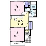 南タウン あさひ Bの間取り画像