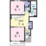 南タウン あさひ Bの間取り画像