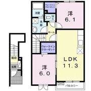 南タウン あさひ Bの間取り画像