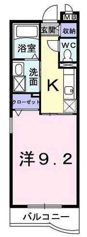 エコー ウエストの間取り画像