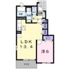 リバージュ横峰Aの間取り画像