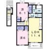 リバージュ横峰Aの間取り画像