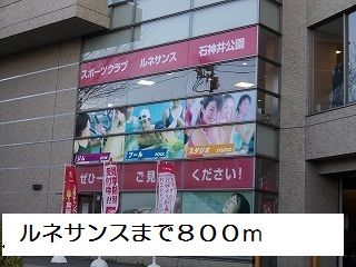 近くのルネサンスまで800m(徒歩10分)