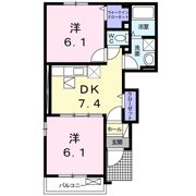 クリスタルコート Cの間取り画像