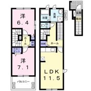 アミティエ東光の間取り画像