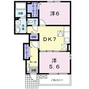 スウィート朝日 Ⅱの間取り画像