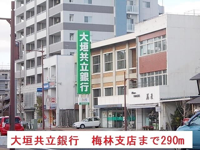 近くの大垣共立銀行　梅林支店まで290m（徒歩4分）