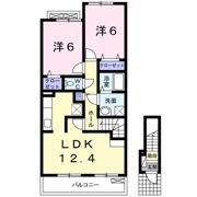 コーポロマンDの間取り画像