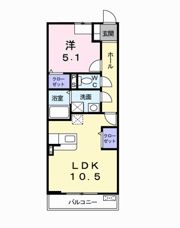 ベルフルールN・Kの間取り画像